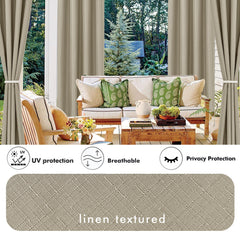 HolidayIdeas stainless-steel grommet detail for smooth sliding and rust resistance