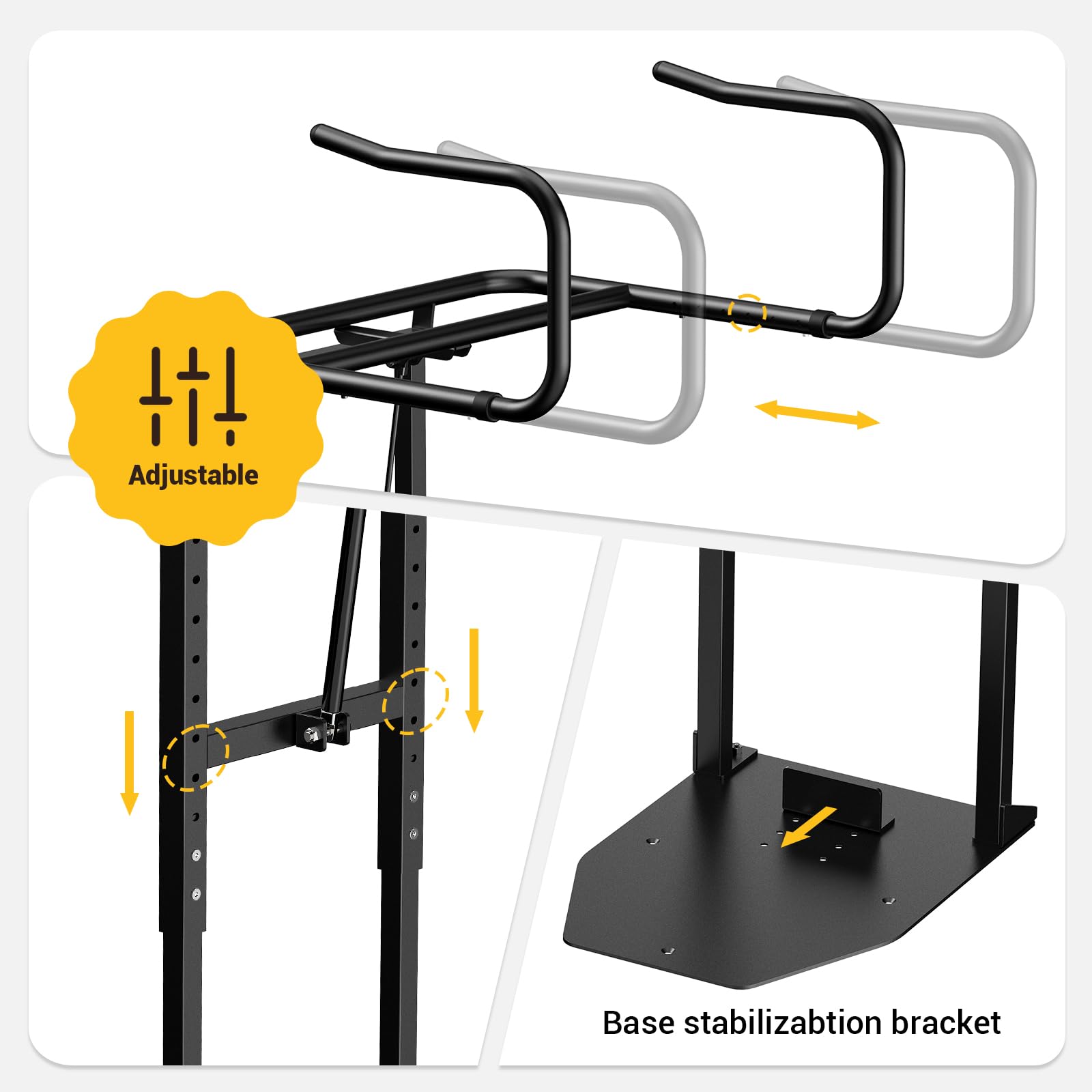 Holymuss foldable U-arm folded position saving deck space and neat storage