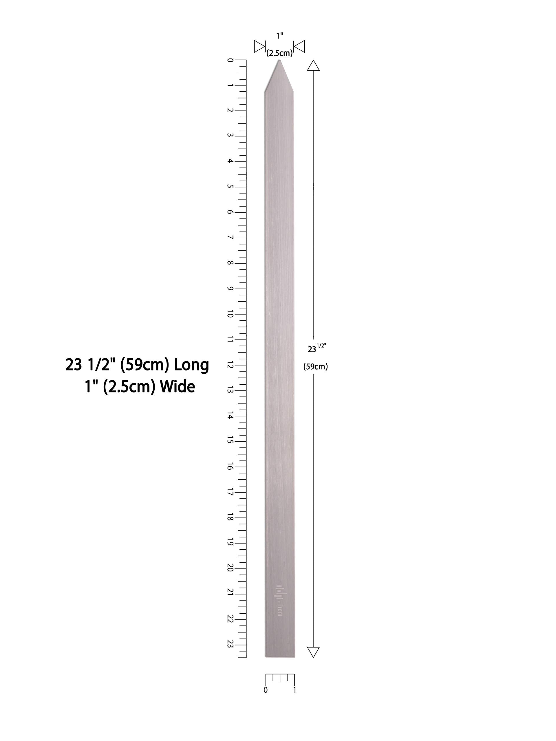 HOM close-up of skewer blade edge showing smooth finish and rust resistance
