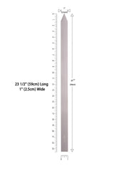 HOM close-up of skewer blade edge showing smooth finish and rust resistance