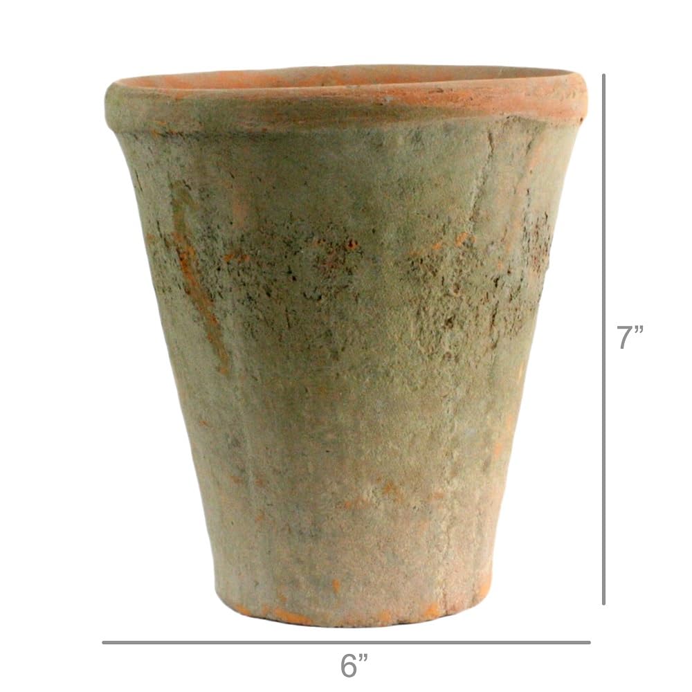 HomArt pot label and rim detail showing artisan glaze and authentic pottery character
