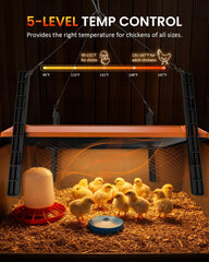 Homcolorful height adjustment demonstration for growing chicks and adaptable comfort