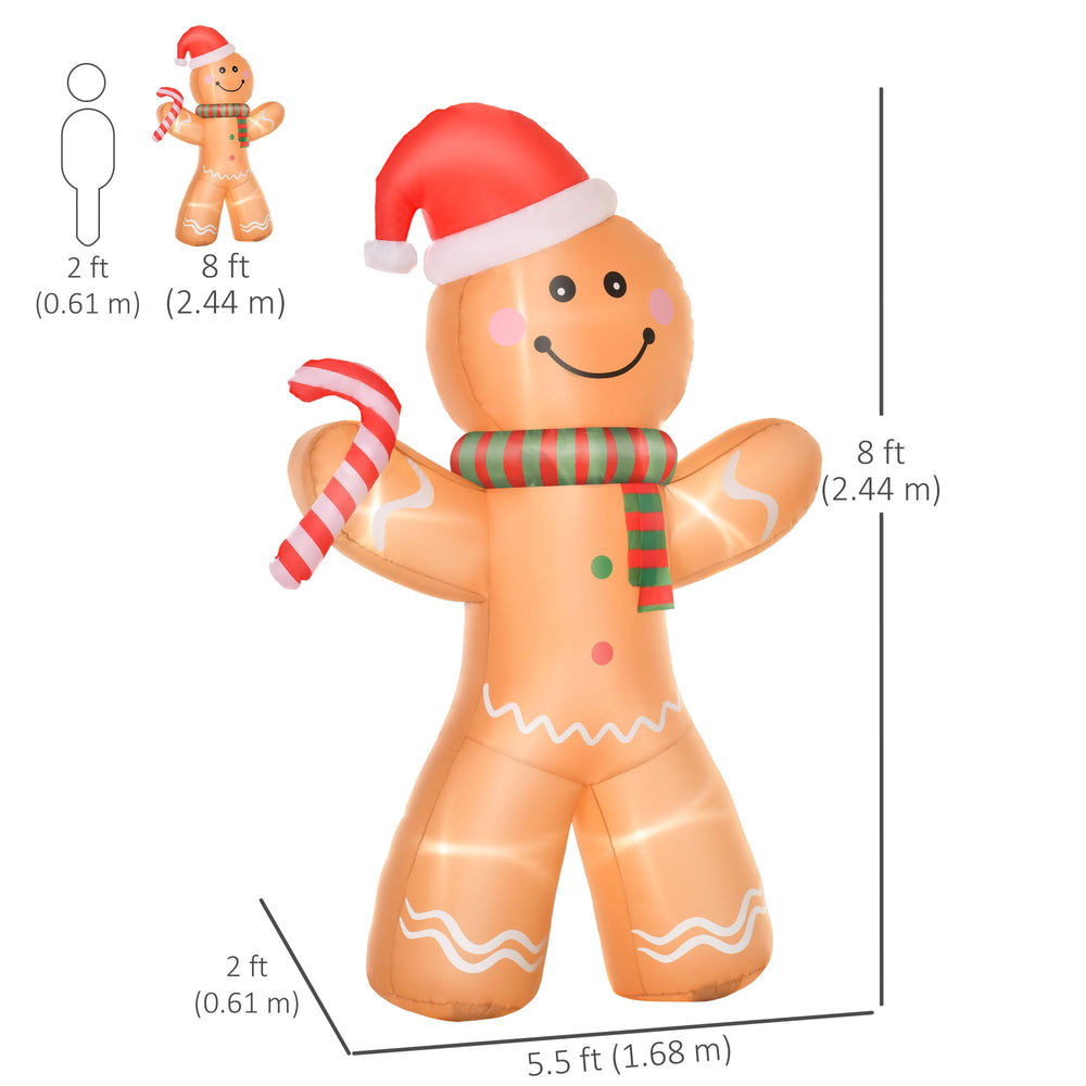 HOMCOM gingerbread displayed on entryway creating welcoming decor