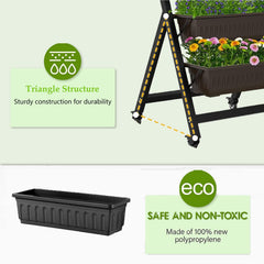Homdox vertical planter in use on balcony offering compact harvests