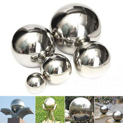 HomDSim globe displayed on a garden pedestal adding visual interest to outdoor landscaping