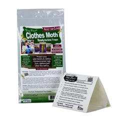 HOME-OUTDOOR front packaging showing compact moth traps and benefits