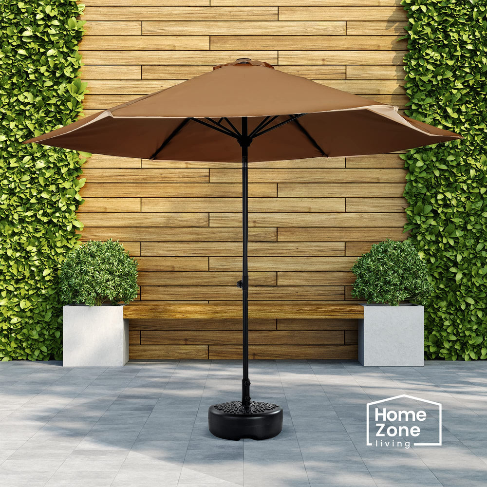Home Zone Living base next to chair showing 18-inch scale for small-space fit