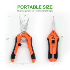 HOMEANING straight blade close-up highlighting titanium-coated edge for rust resistance