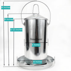 HomeCheer close-up of removable lid keeping feed protected
