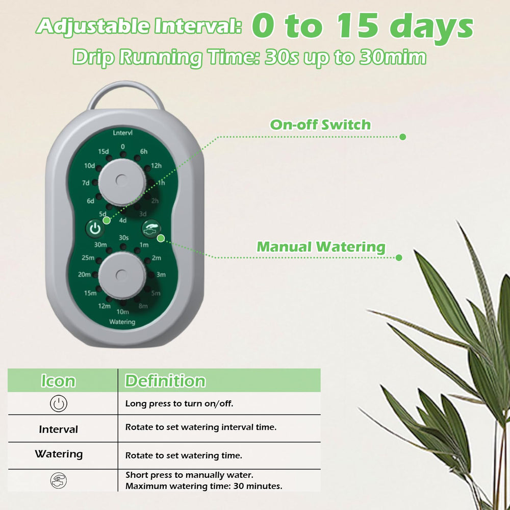 HOMECHOOSE 50ft tubing and T-barb fittings for customizable irrigation routes