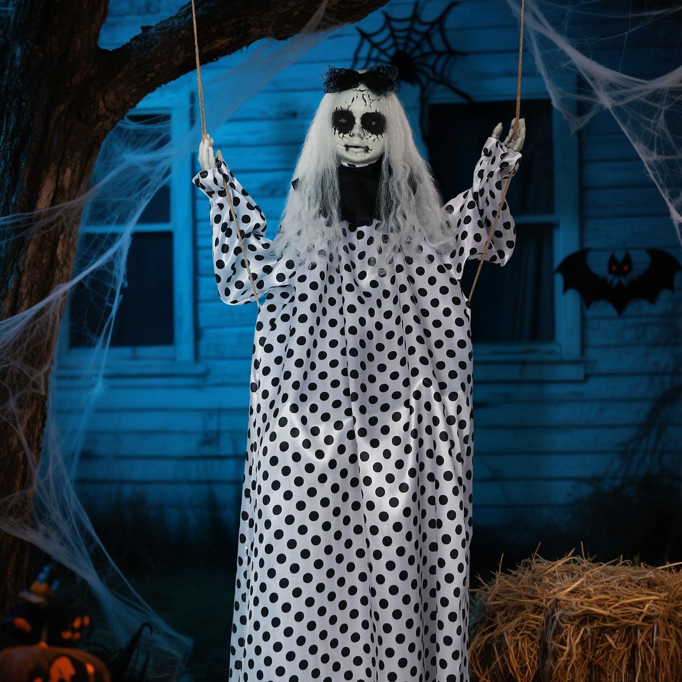 HOMELEX ghost hung on porch adding atmospheric decoration