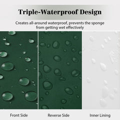 HOMELYSIAN close-up of oxford fabric texture showing durable water-resistant weave
