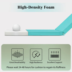 HOMELYSIAN detail of non-slip ties and handles keeping cushion secure and portable