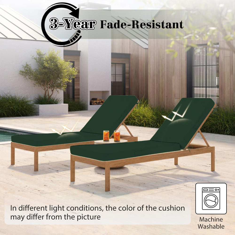 HOMELYSIAN non-slip ties fastened to lounge frame keeping cushion securely in place