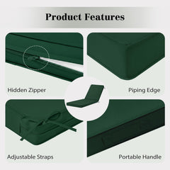 HOMELYSIAN zipper and handle detail for easy assembly and convenient carrying