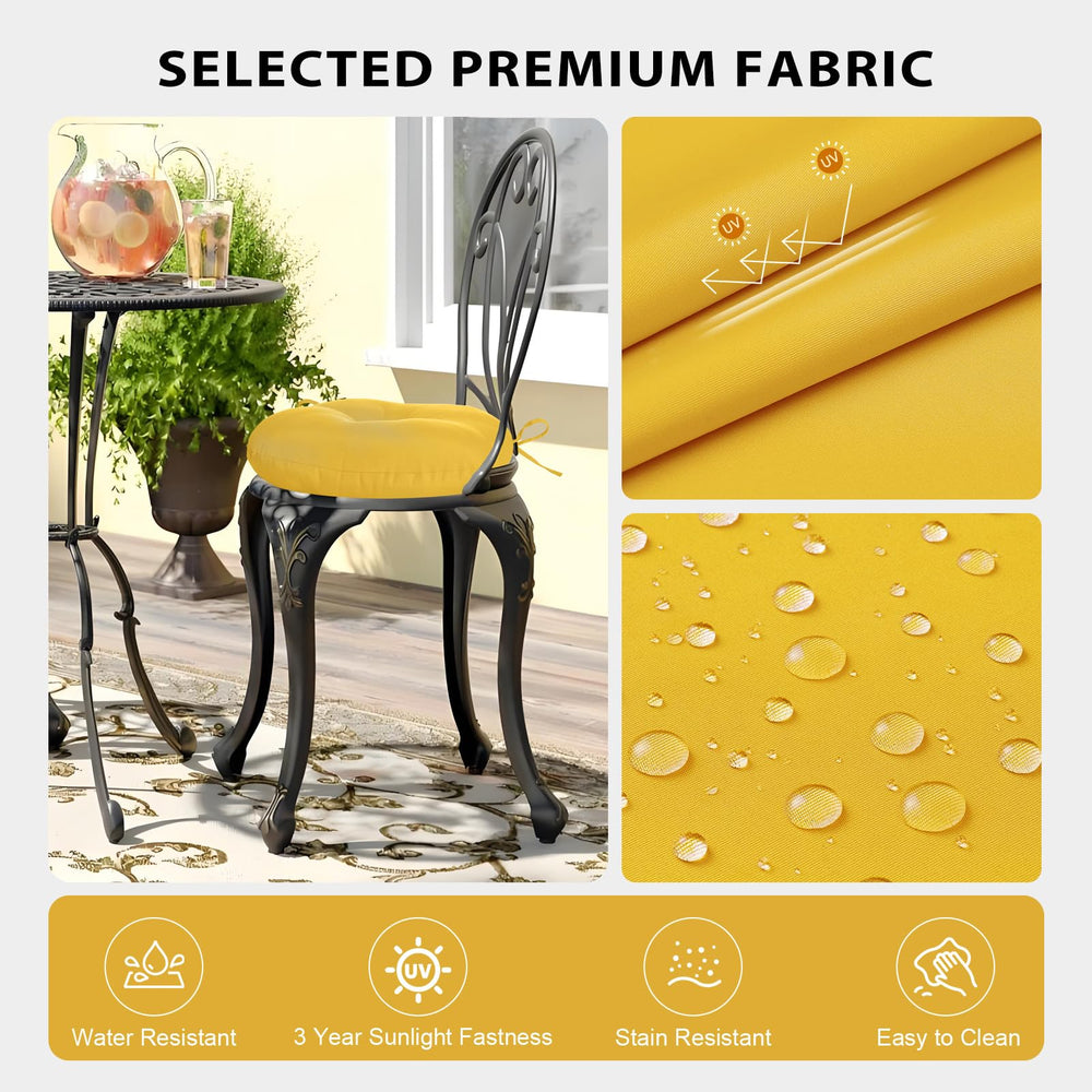 HOMELYSIAN close-up of outdoor polyester texture highlighting water-resistant finish and long-lasting color
