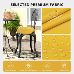 HOMELYSIAN close-up of outdoor polyester texture highlighting water-resistant finish and long-lasting color