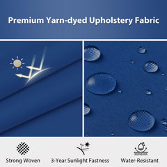HOMELYSIAN close-up of water-resistant Oxford fabric texture showing durable weave and easy cleaning