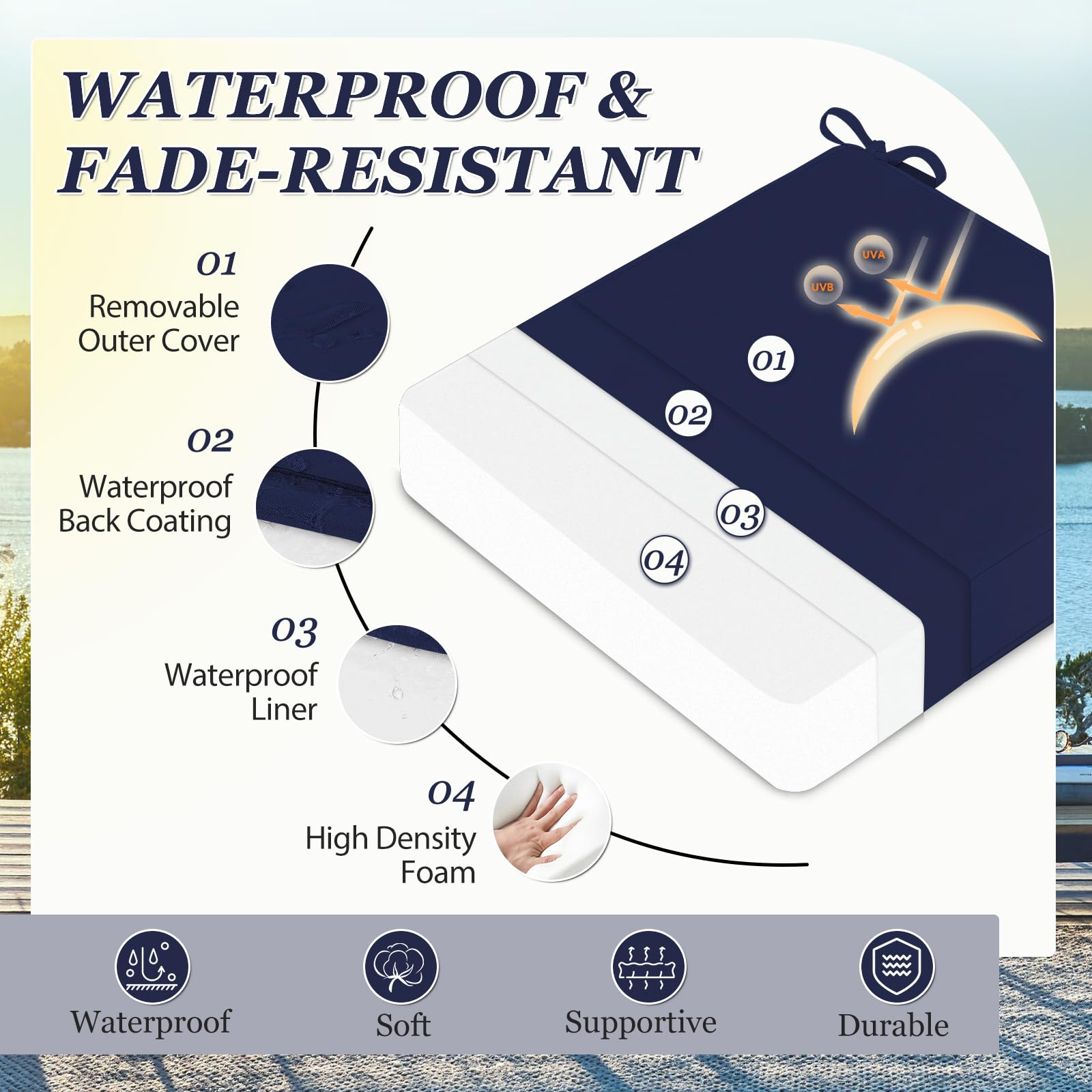 HOMELYSIAN close-up of sun-resistant fabric texture for durability benefit