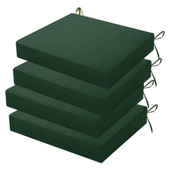 HOMELYSIAN front view of four forest green cushions showing neat stack and color benefit comfort