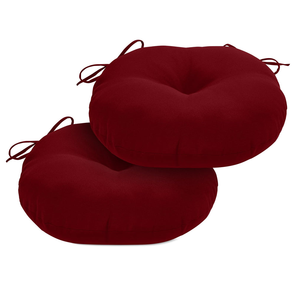HOMELYSIAN front view burgundy cushions showing inviting seating comfort
