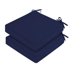 HOMELYSIAN front view of navy cushion pair showing neat finish and color