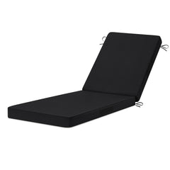 HOMELYSIAN front view on chaise showing neat fit and sleek black finish