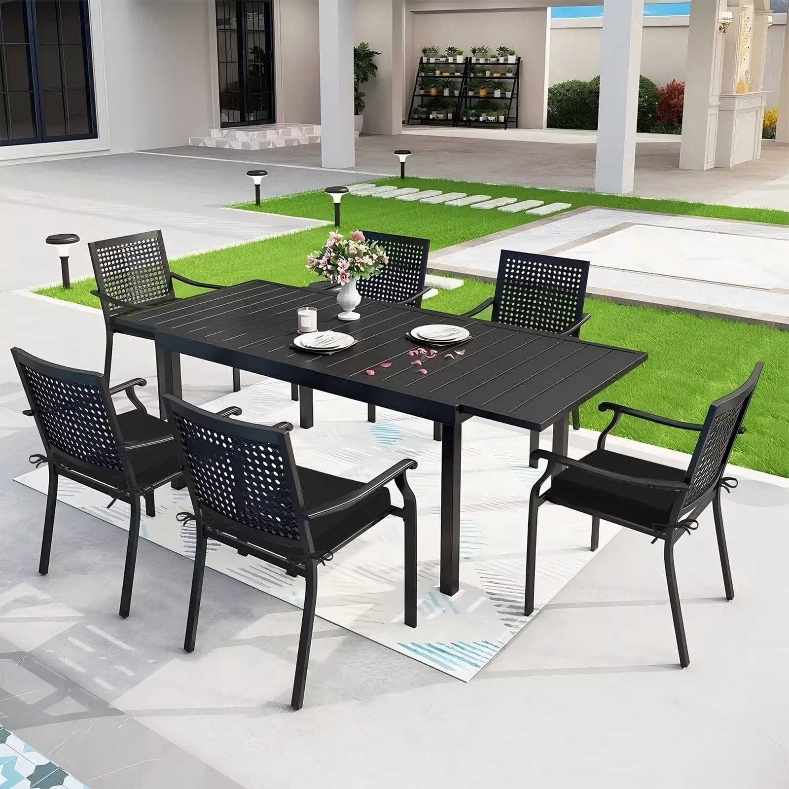 HOMELYSIAN cushions on balcony setting conveying stylish outdoor comfort and relaxed use