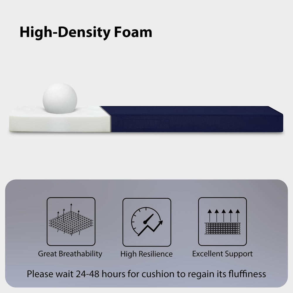 HOMELYSIAN non-slip straps attached securing cushion to bench for stability