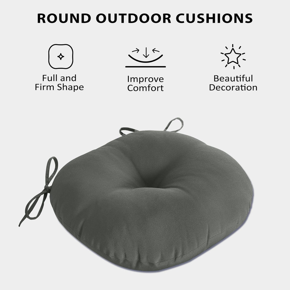 HOMELYSIAN cushions on a bistro chair in a patio setting enhancing decor