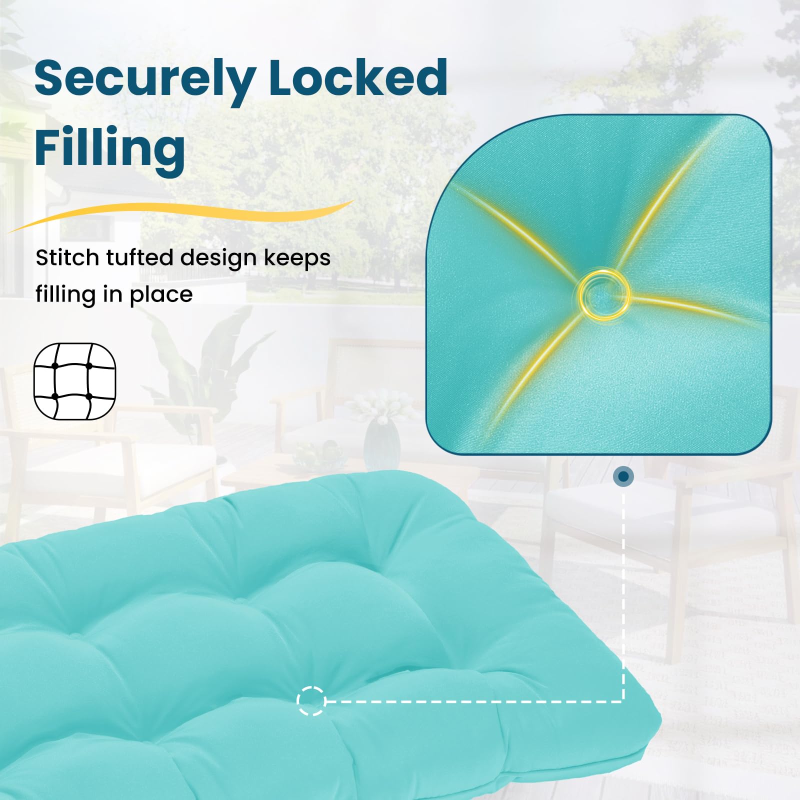 HOMELYSIAN flipped reversible side extends cushion lifespan