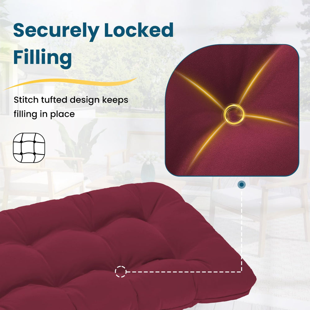 HOMELYSIAN reversed cushion side showing reversible use for longer life