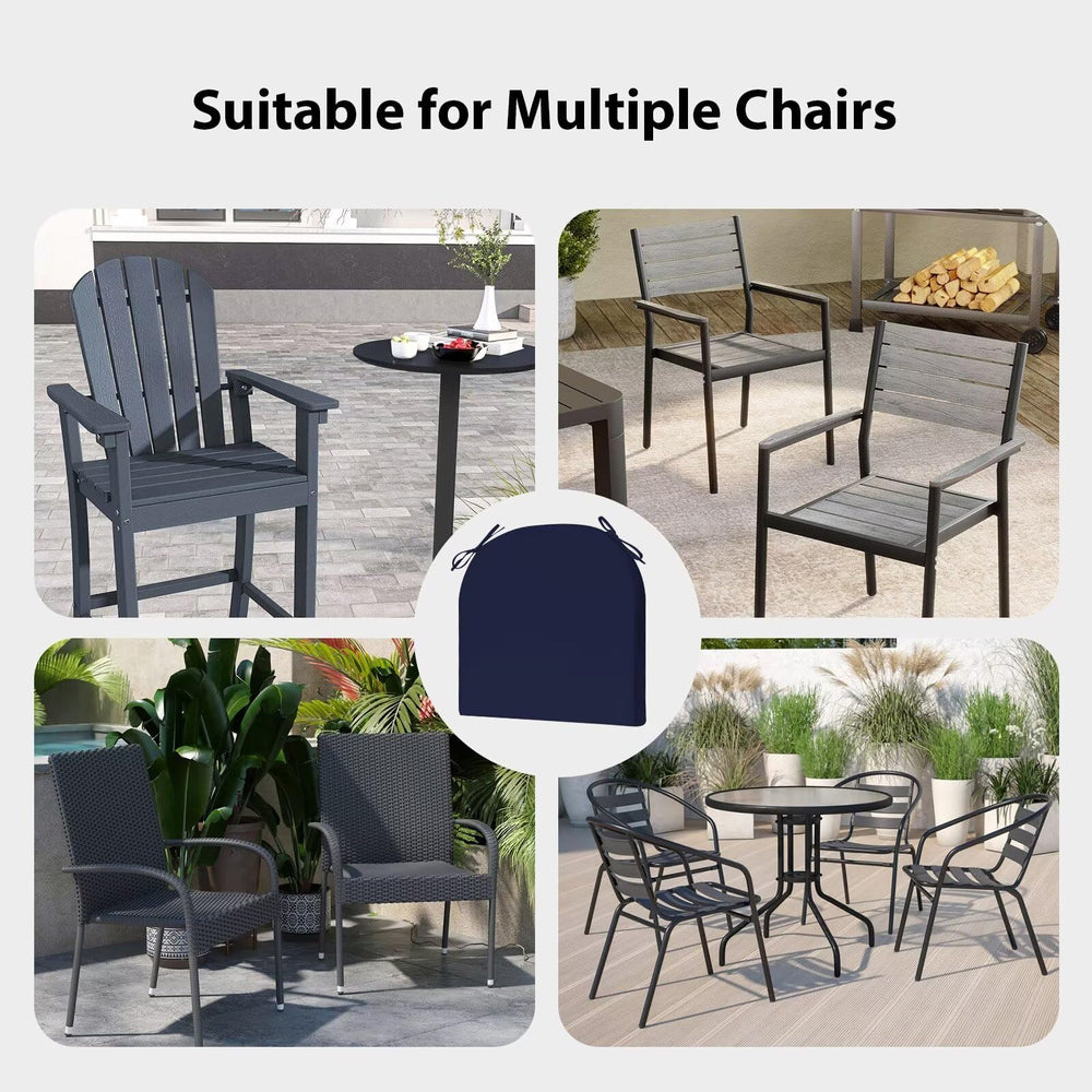 HOMELYSIAN cushion beside dining chair showing 17x16 inch scale for proper fit