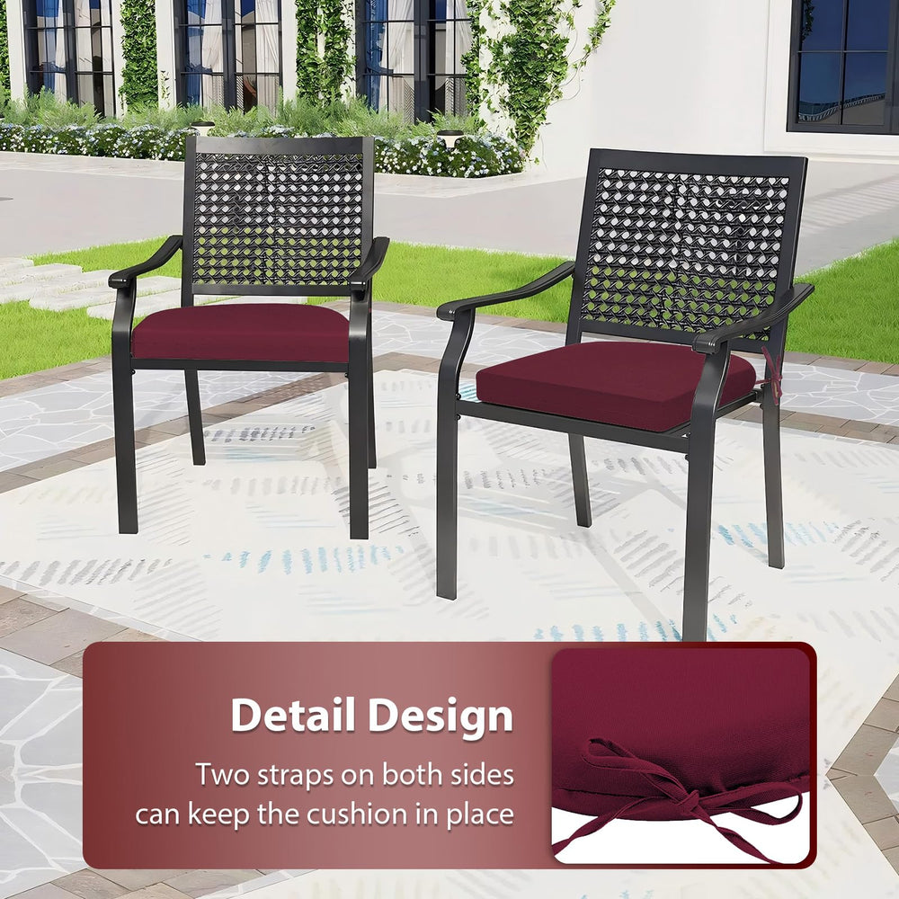 HOMELYSIAN ties and non-slip back detail ensuring cushions stay securely in place