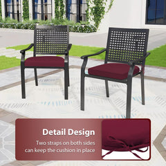 HOMELYSIAN ties and non-slip back detail ensuring cushions stay securely in place