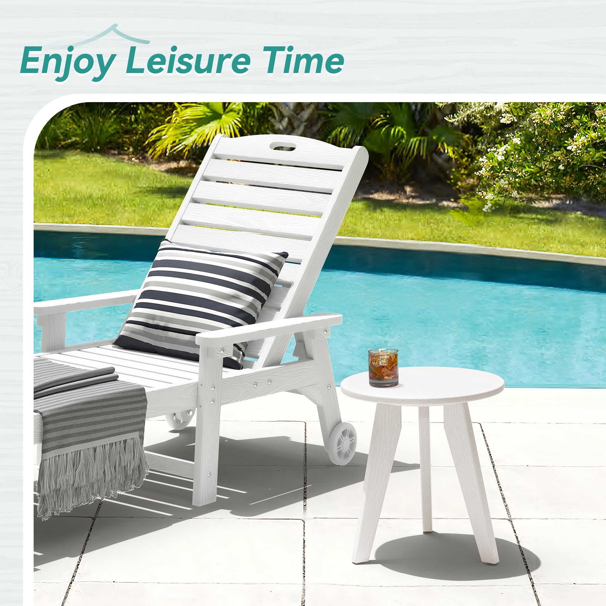 Homenjoy close-up of HDPE tabletop grain highlighting weather-resistant texture