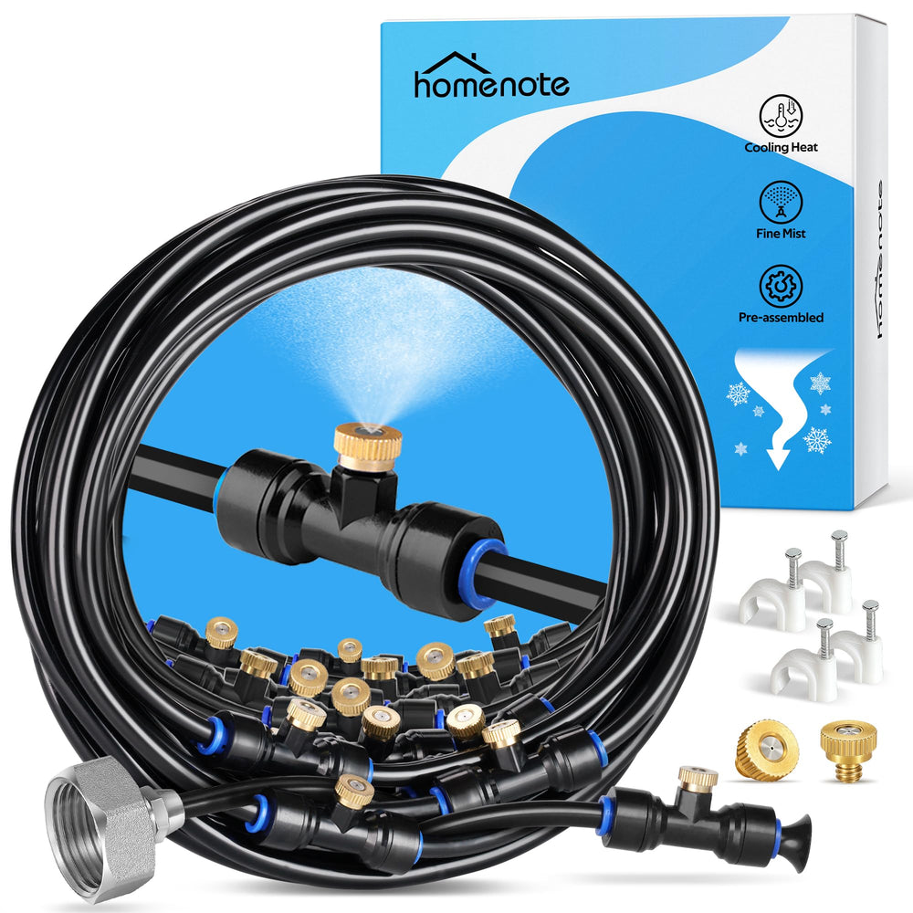 homenote front packaging shot showing complete mister kit and quick setup benefit