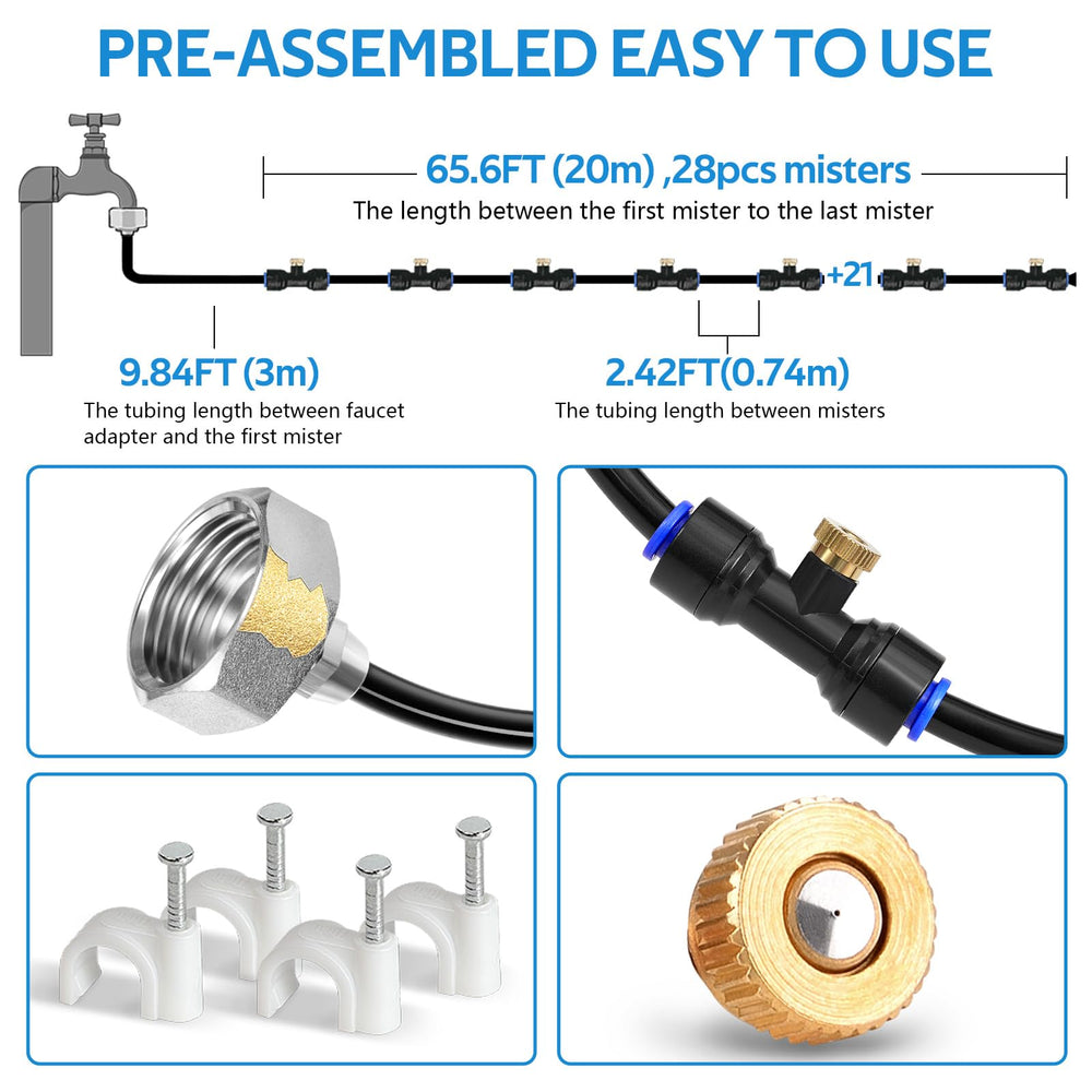 homenote brass nozzle close-up highlighting corrosion resistance and fine mist