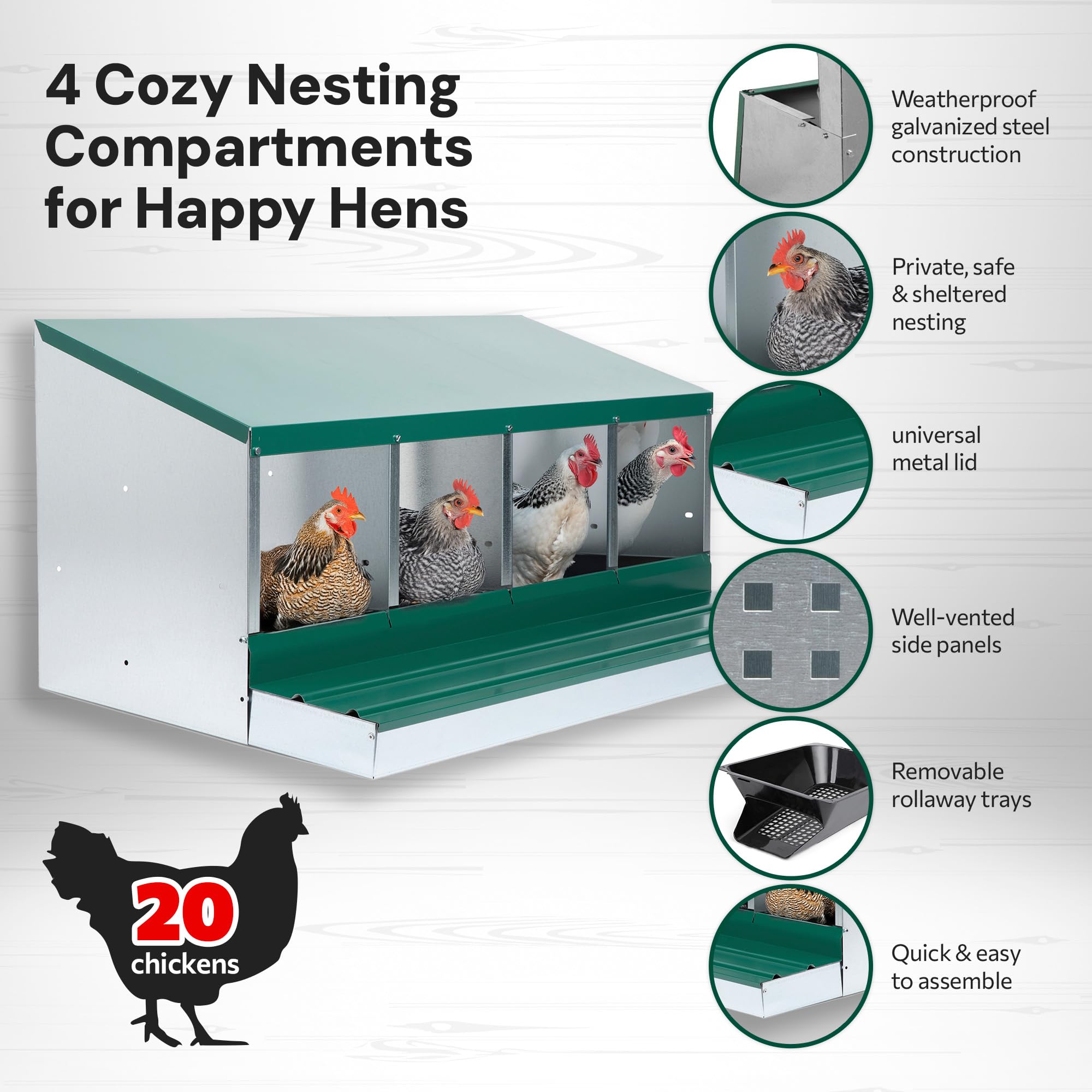 Homestead Essentials galvanized steel frame close-up highlighting rust-resistant durability