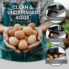 Homestead Essentials removable plastic trays close-up showing easy-clean surfaces