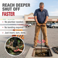 HOMESTEAD full-length tool placed in yard showing deep reach