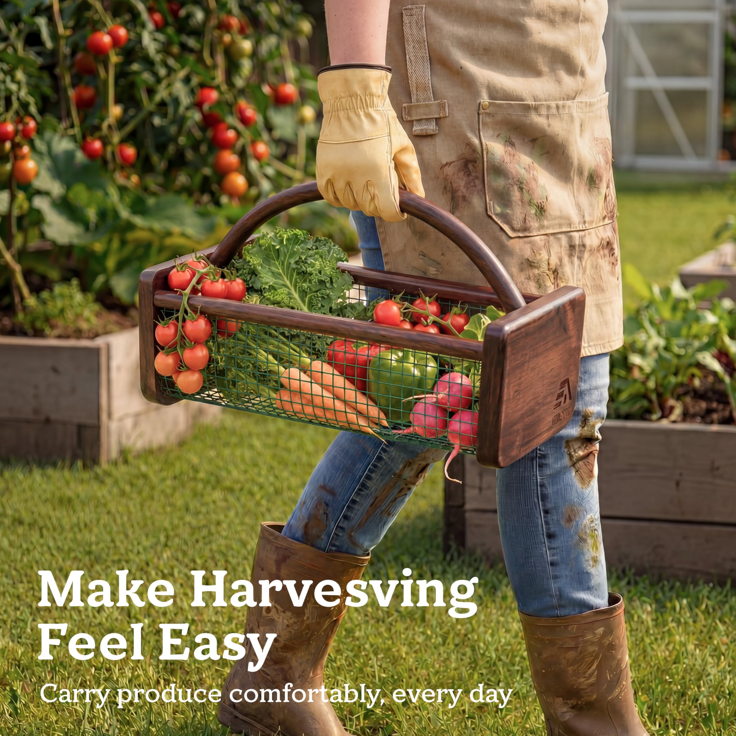 HOMESTEAD with handle folded to demonstrate space-saving storage benefit