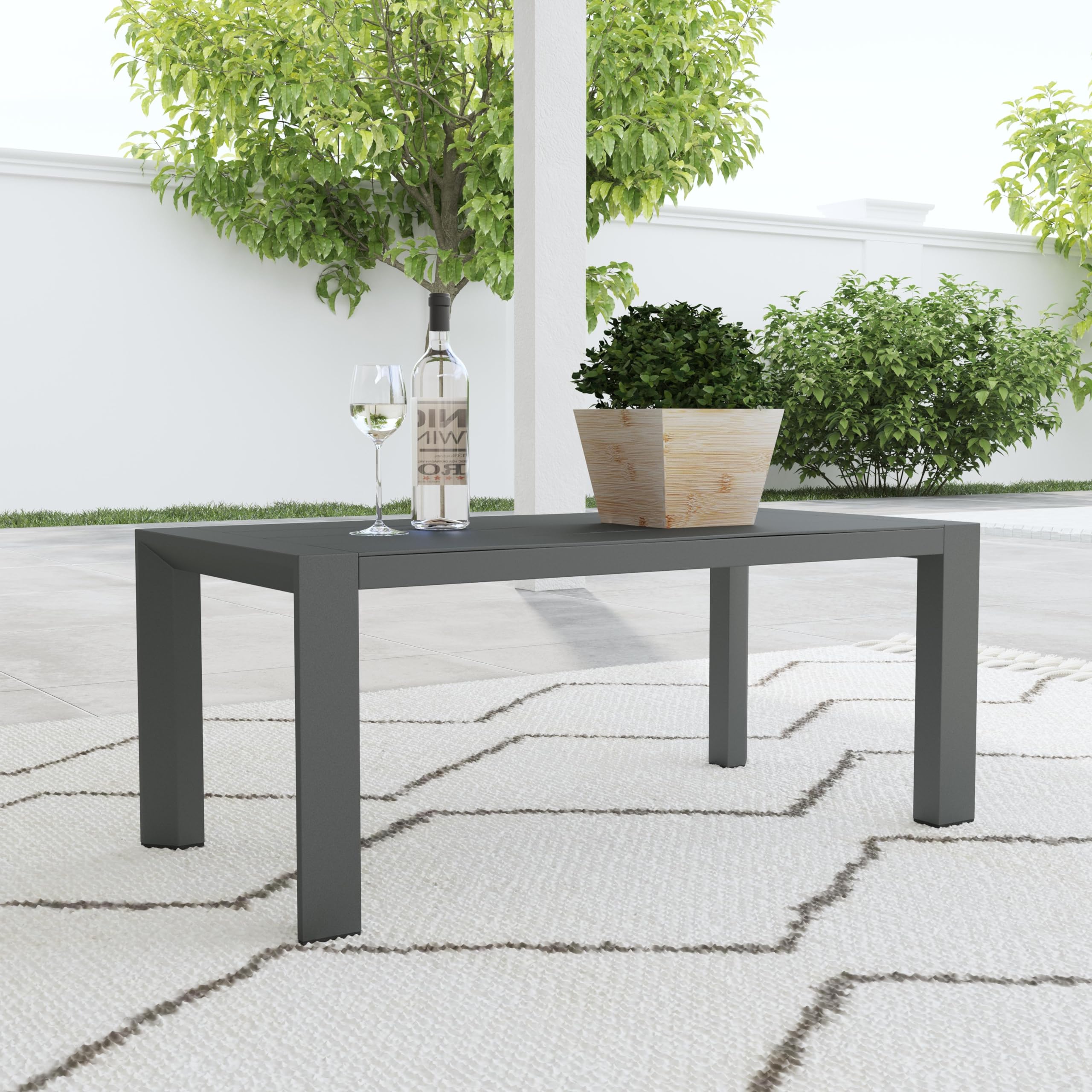 homestyles Grayton slatted top close-up showing drainage and quick-dry benefit