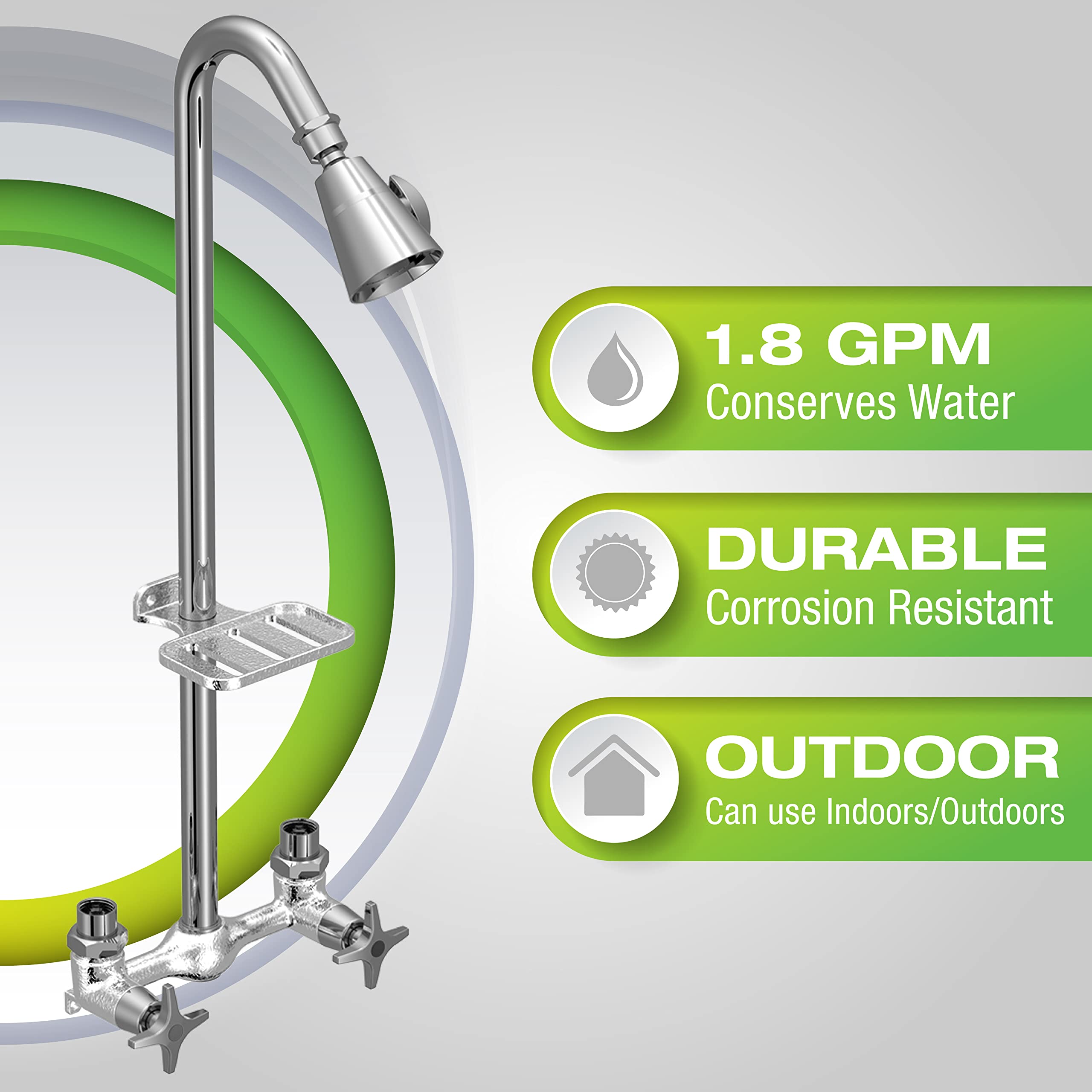 Homewerks brushed nickel close-up highlighting corrosion resistance and finish