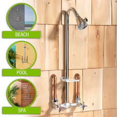 Homewerks shower head spray adjuster detail showing easy flow control