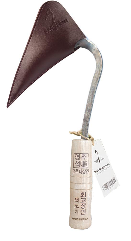 HOMI YOUNGJU front view showing forged blade and handle for durable gardening