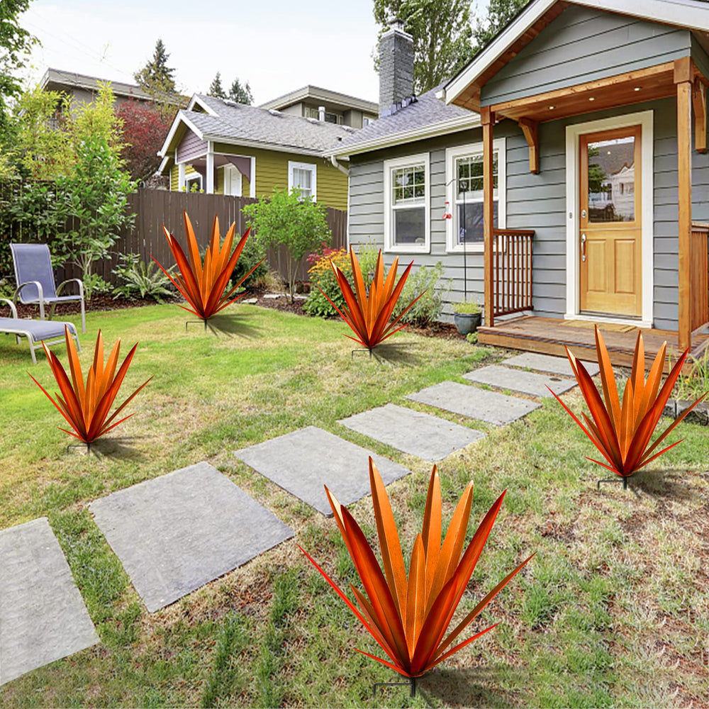 Homight agave styled on patio near seating demonstrating decorative curb appeal