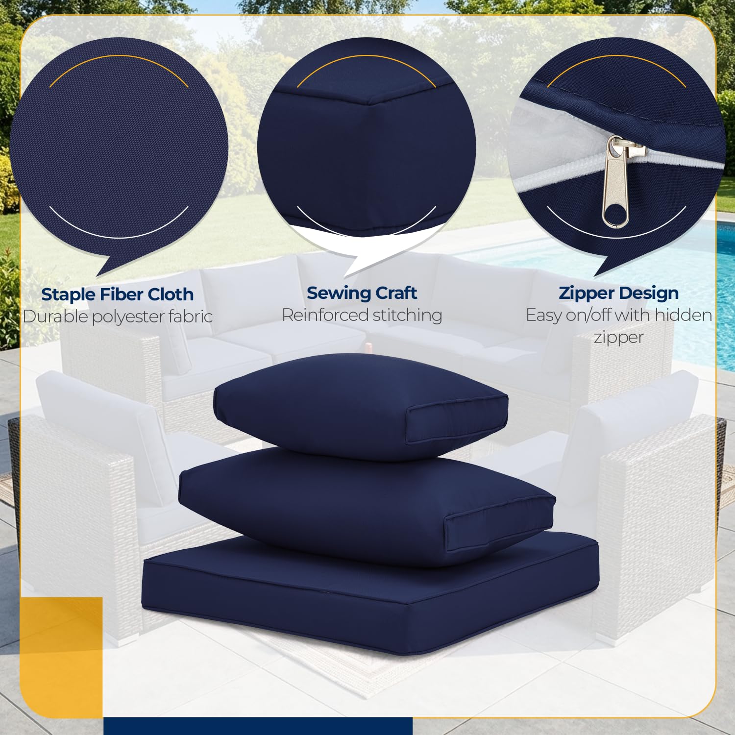 HOMREST armrest cover close view highlighting reinforced seams for longer life