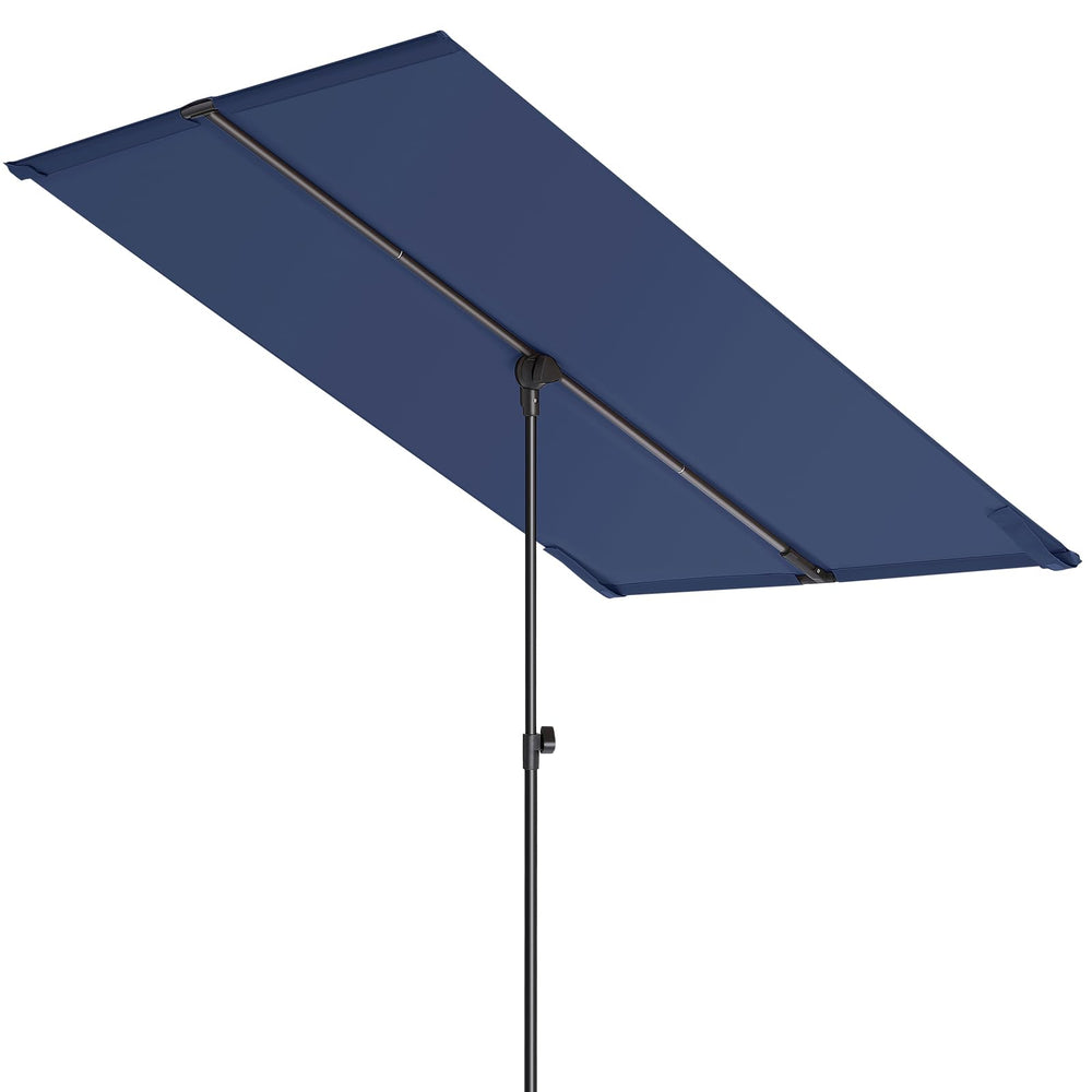 HOMSHADE front view of balcony umbrella showing space-saving shade