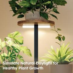 Homsorout grow light arm detail showing flexible joints and light heads to target plants benefit